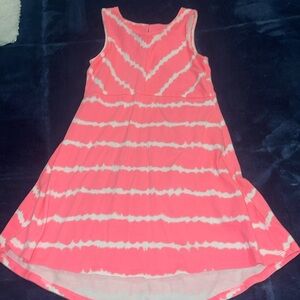 Carter’s pink and white summer dress, size 5T, rarely worn!